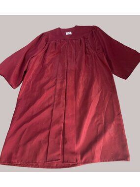 Jostens Maroon Gown Witchcraft Halloween Costume Judge 5'01 - 5'03"